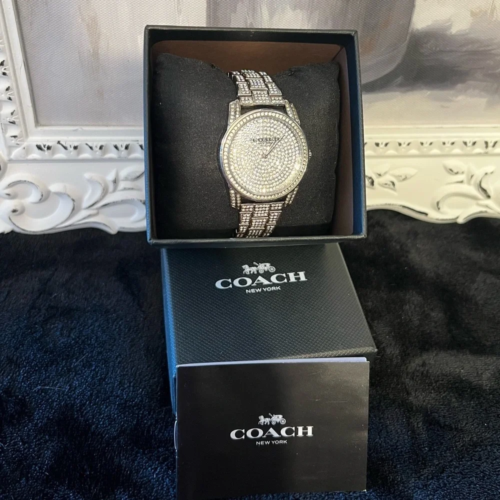 ❤️‍🔥COACH PRESTON 36MM CRYSTAL ACCENT WATCH. #14503856-NWT❤️‍🔥